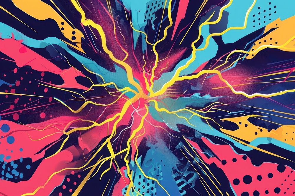 Energetic thunder art backgrounds abstract.