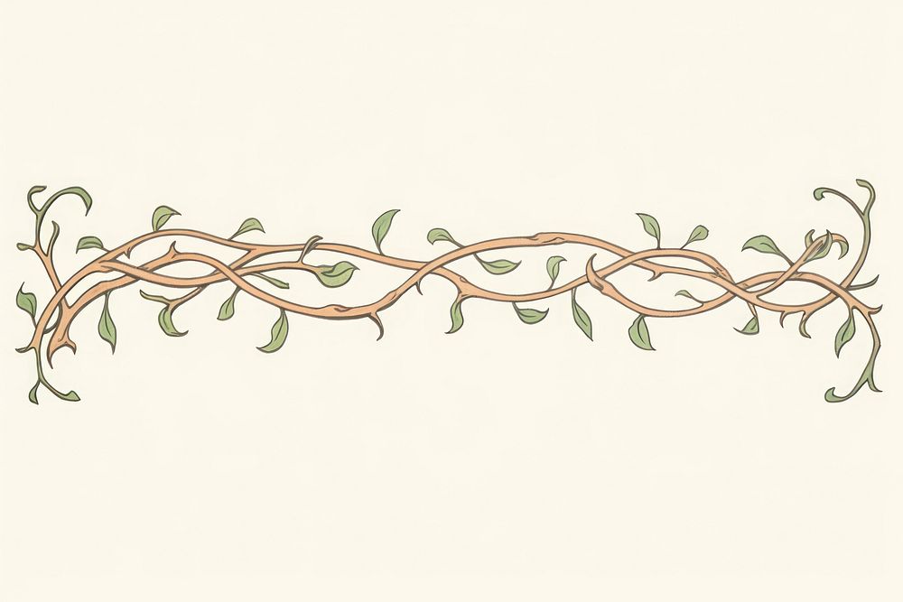 Ornament divider vine art pattern calligraphy.