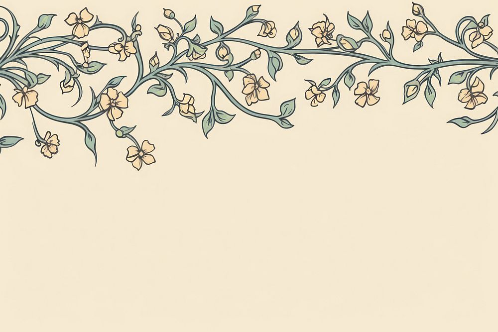 Ornament divider jasmine backgrounds pattern sketch.