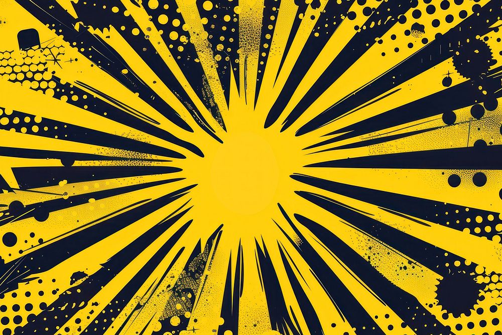 Retro ray yellow backgrounds abstract pattern.
