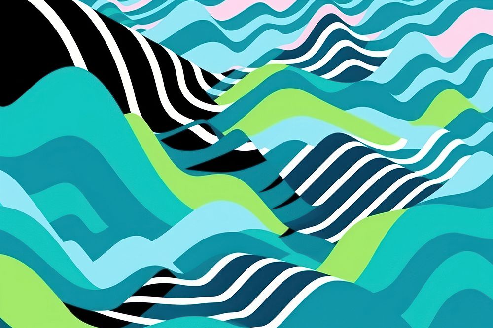 Wave art abstract pattern.