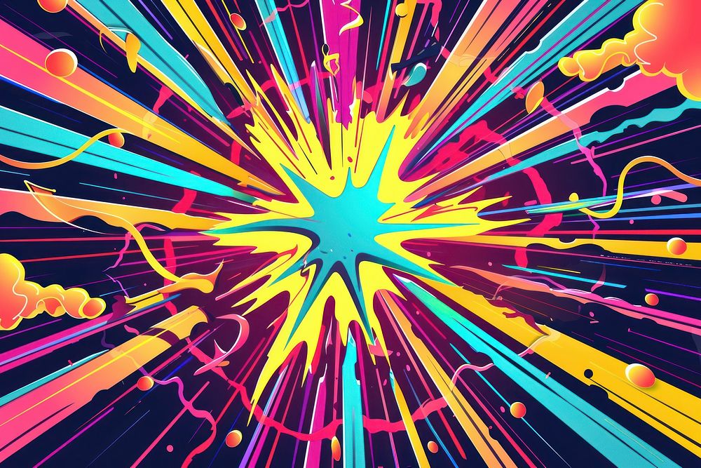 Zoom electric shock effect backgrounds abstract pattern.