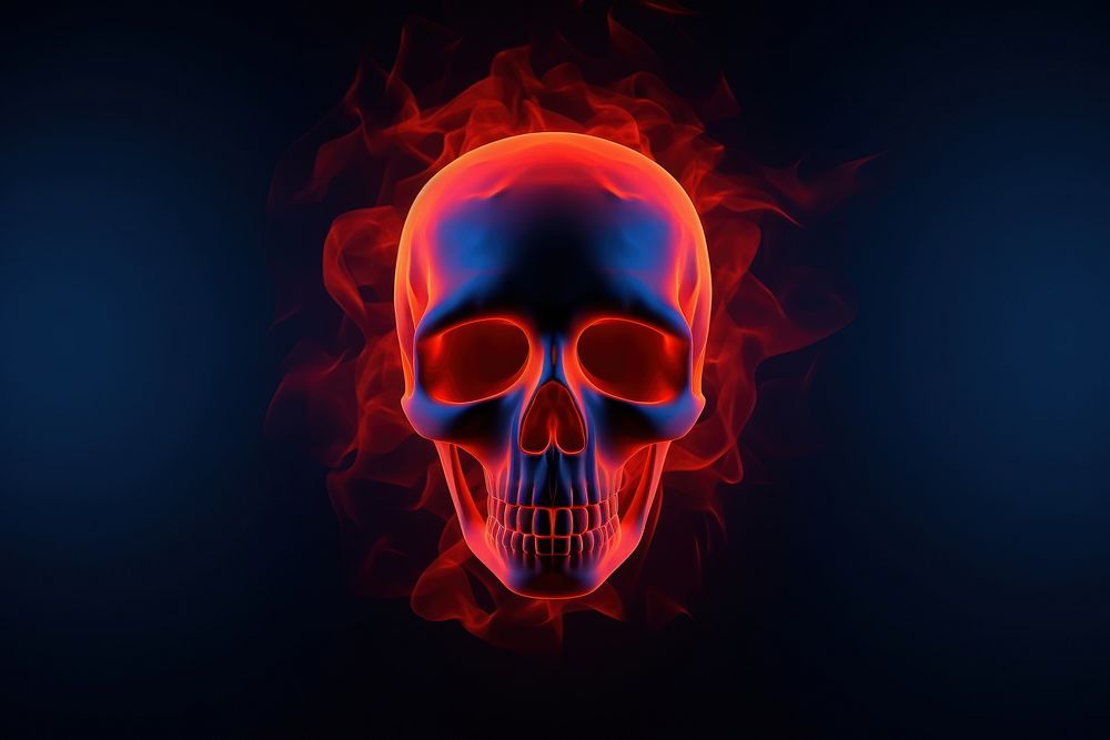 Abstract background fire red illuminated.