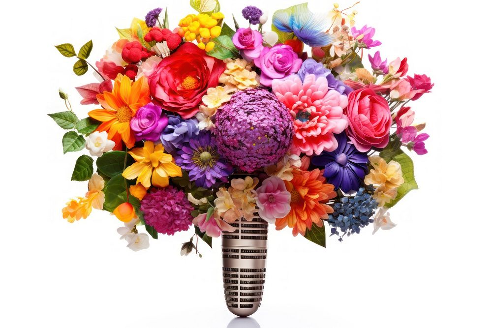 Microphone flower petal plant.