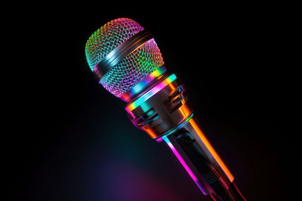Microphone microphone nightlife light.