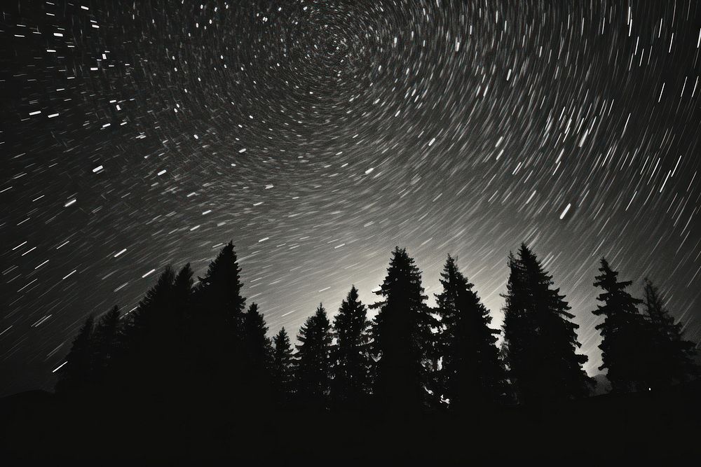 Aurora star sky outdoors nature night.