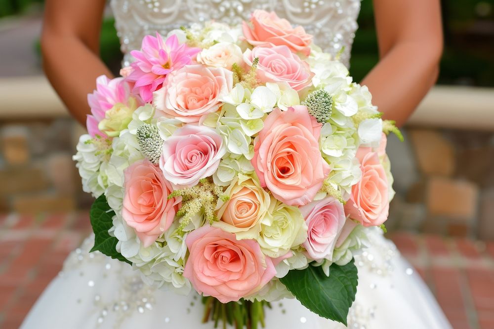 Bouquet of flowers wedding plant bride.
