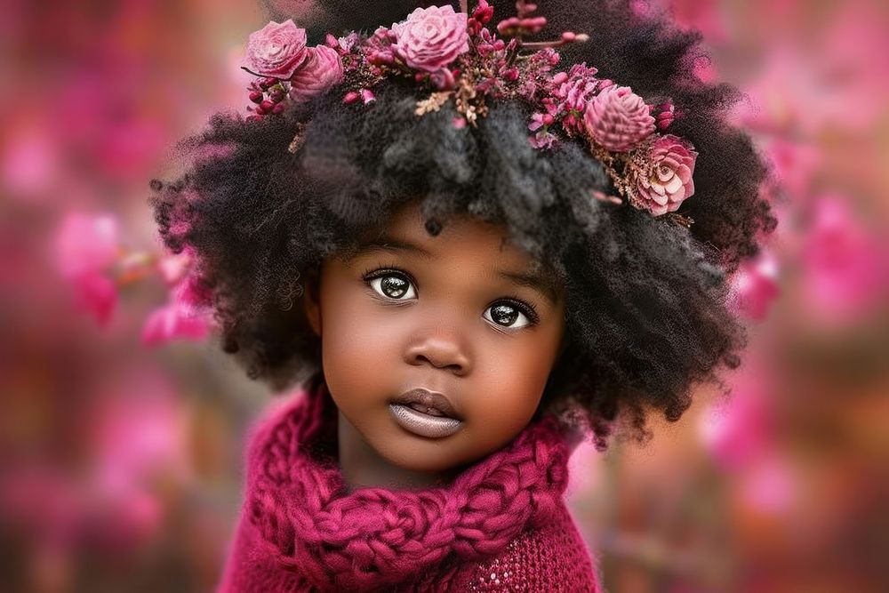 Black baby girl photography portrait child.