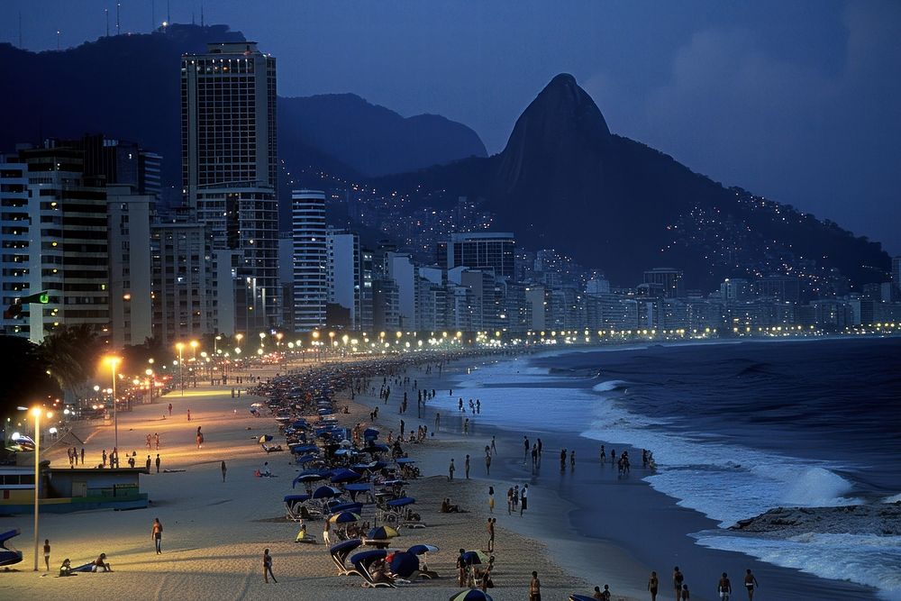 Brazil beach architecture cityscape outdoors.