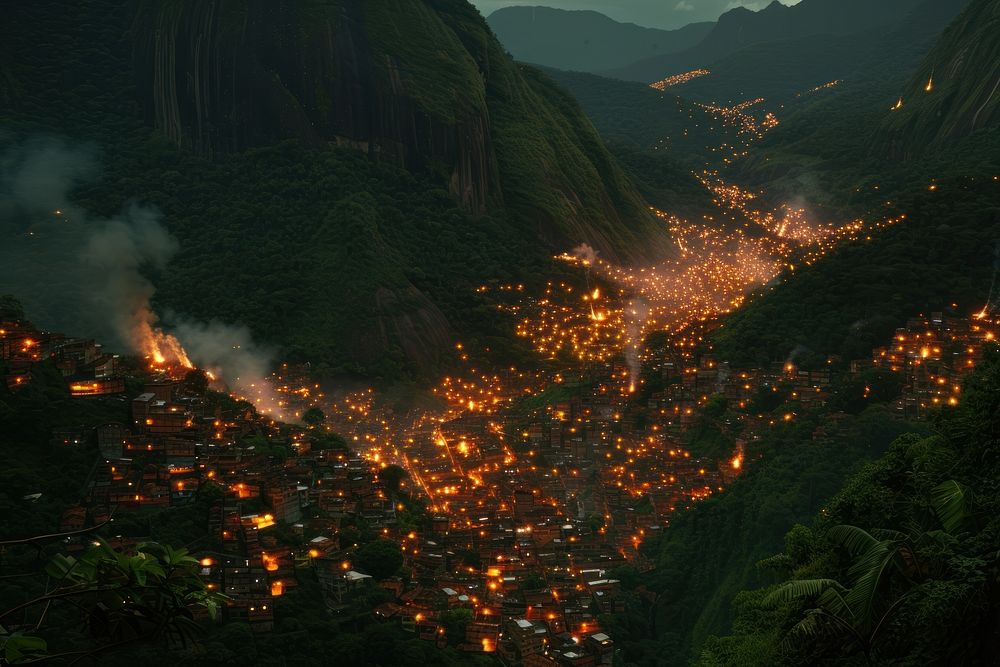 Brazil firework outdoors nature illuminated.