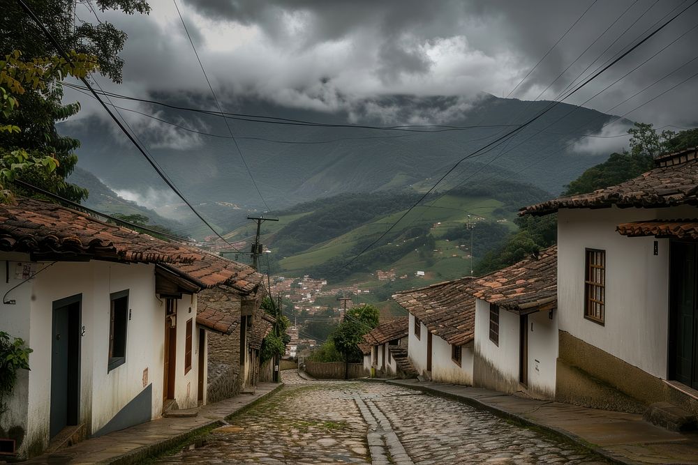 Brazil town outdoors village street. | Free Photo - rawpixel