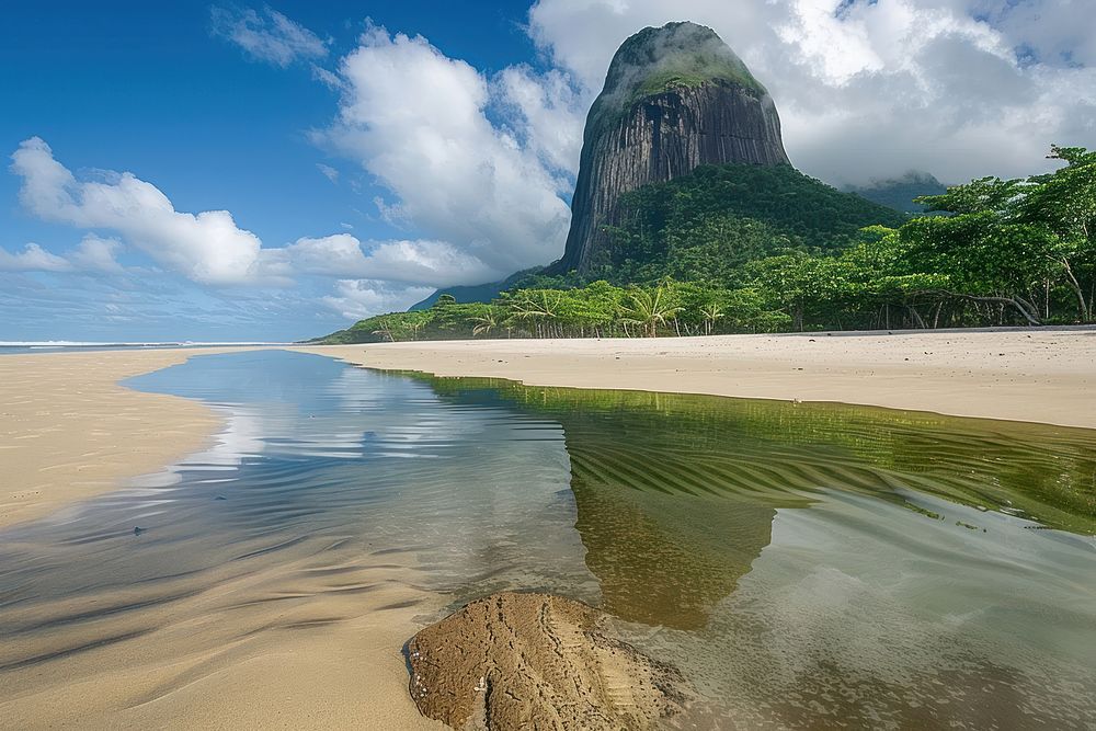 Brazil travel outdoors nature beach.