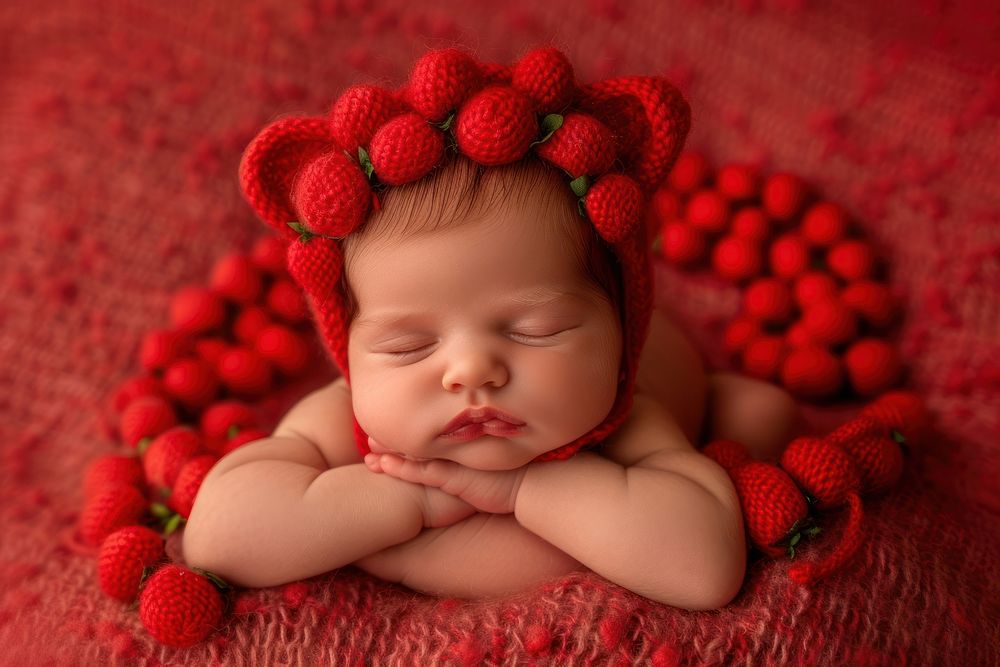 Cute baby girl photography portrait newborn.