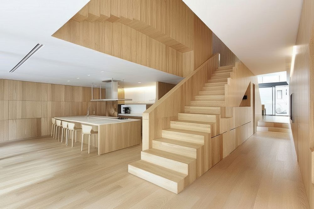Modern interior design architecture furniture staircase.