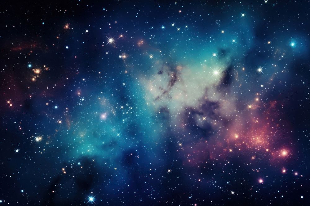 Star universe on galaxy backgrounds astronomy outdoors.