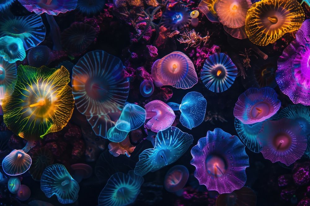 Bioluminescence underwater background backgrounds outdoors nature.