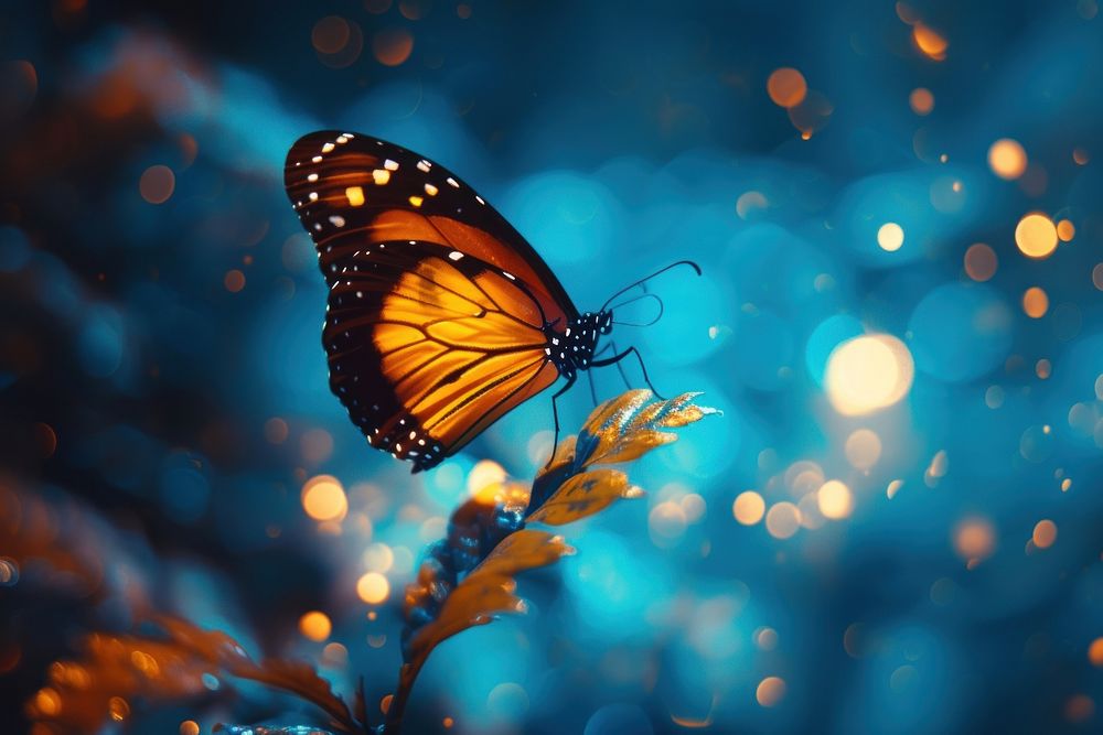Bioluminescence butterfly background animal insect light.