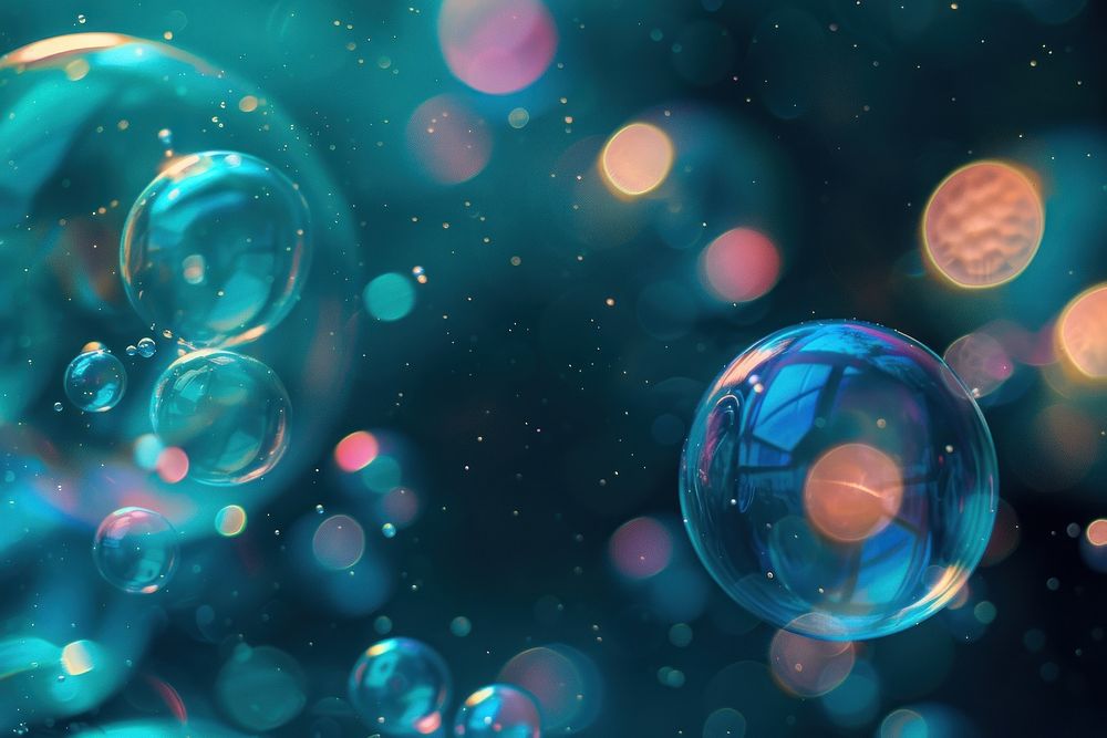 Bioluminescence bubble background backgrounds outdoors sphere.