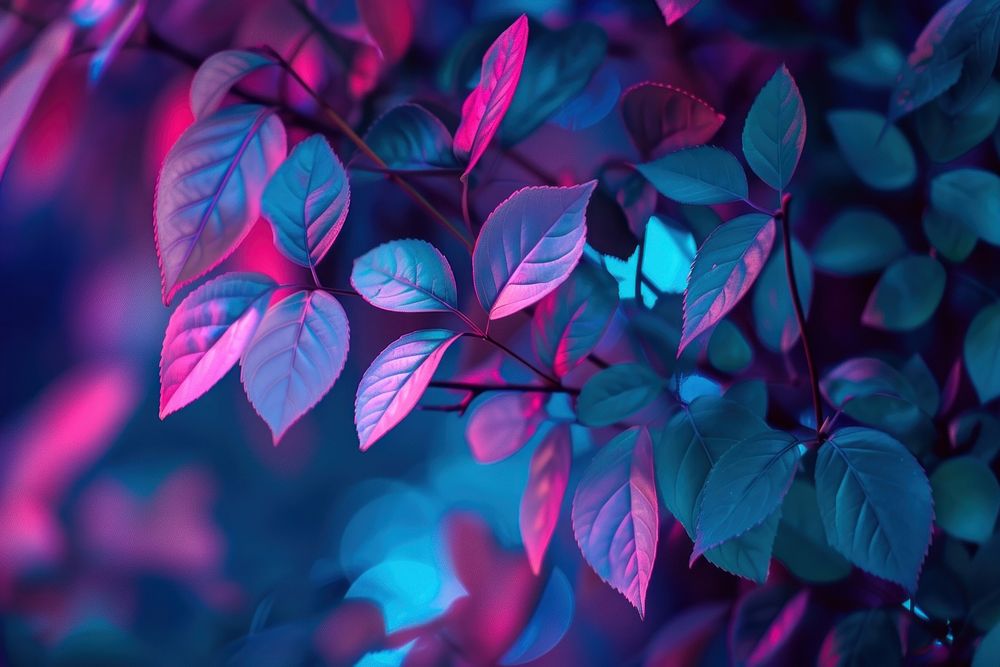 Bioluminescence foliage background backgrounds plant light.