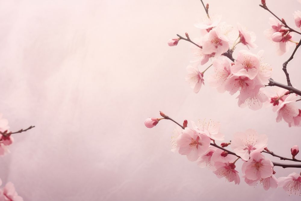Soft vintage cherry blossom background backgrounds outdoors flower.