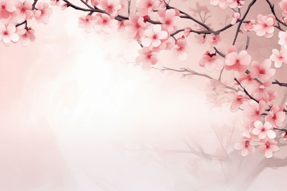 Soft vintage cherry blossom background backgrounds outdoors nature.