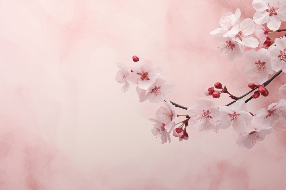 Soft vintage cherry blossom background backgrounds flower plant.