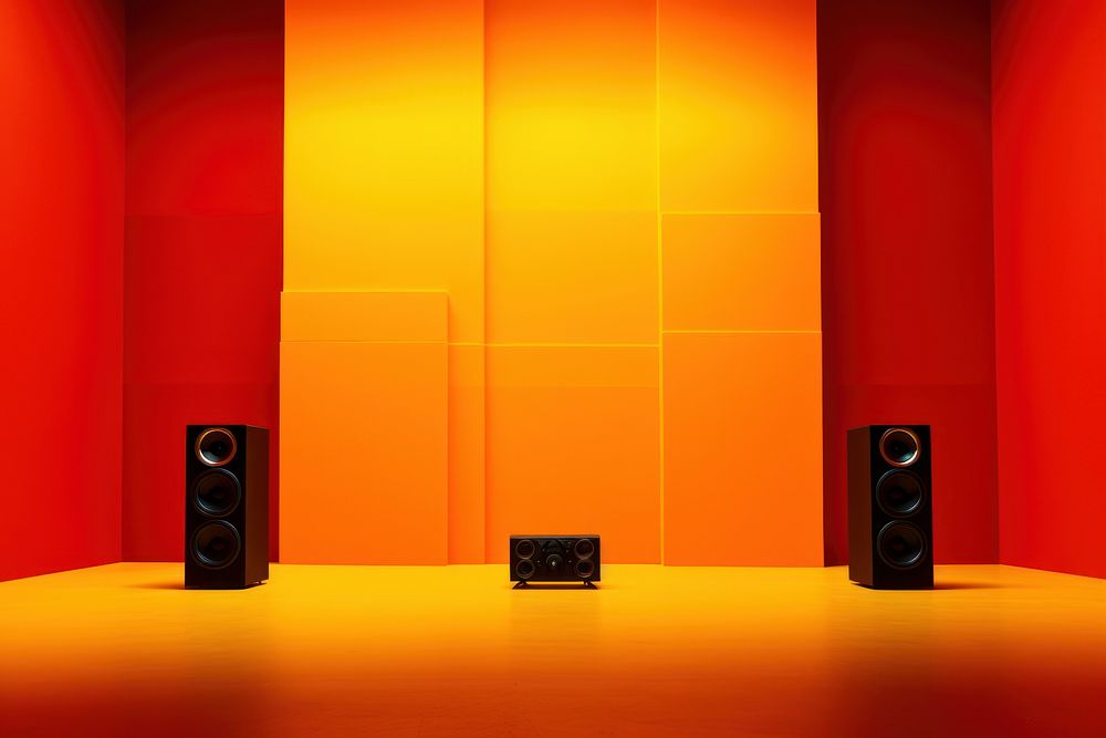 Speaker speaker stage vibrant color.