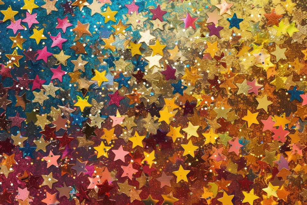 Star glitter backgrounds confetti pattern.