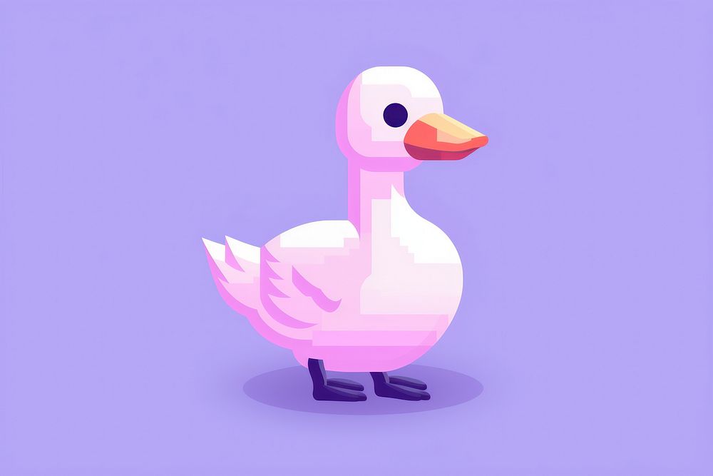 Goose pixel animal nature bird.