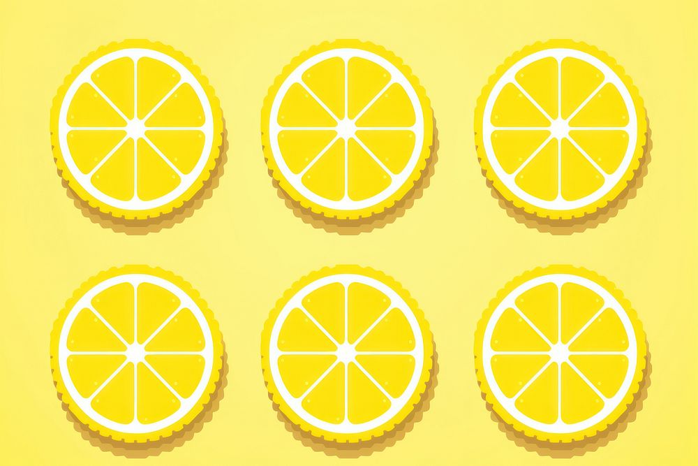 Lemon pixel yellow shape repetition.
