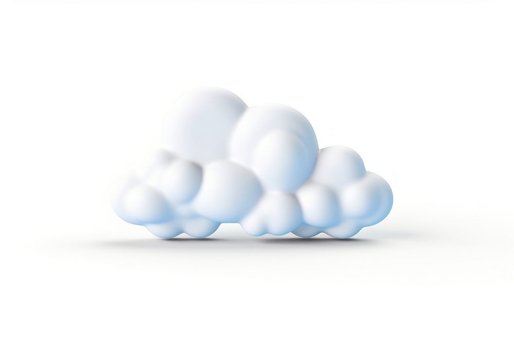 A cloud white pill white background.