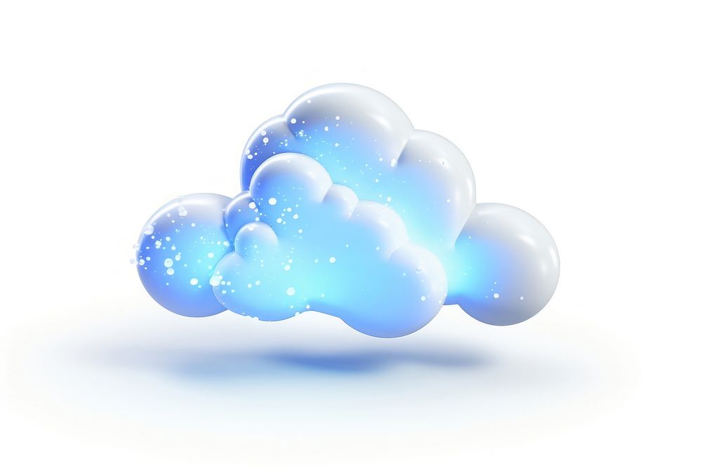 A cloud white background outdoors balloon.
