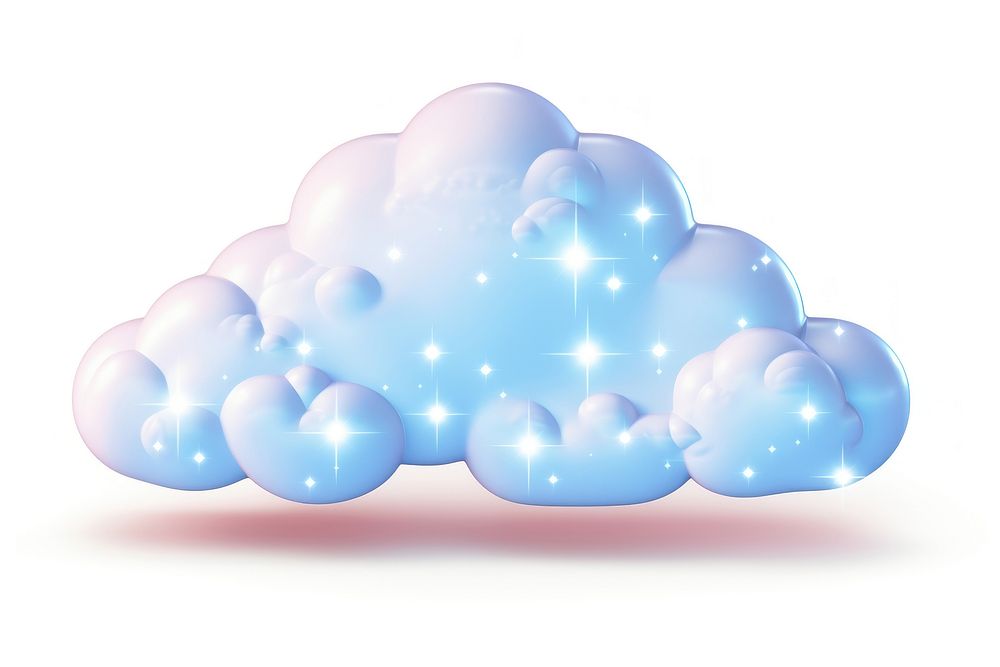 A cloud backgrounds blue technology.