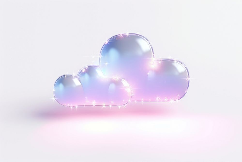 A cloud illuminated technology futuristic.