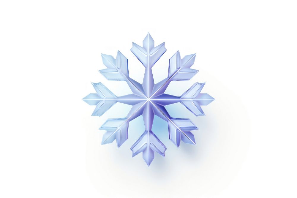 A snow snowflake symbol white.