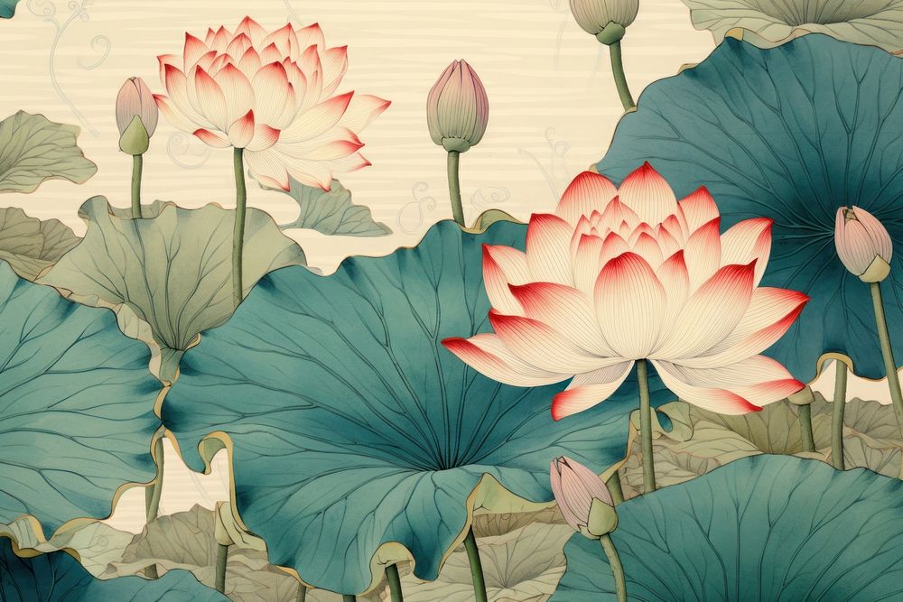 Lotus backgrounds flower plant.