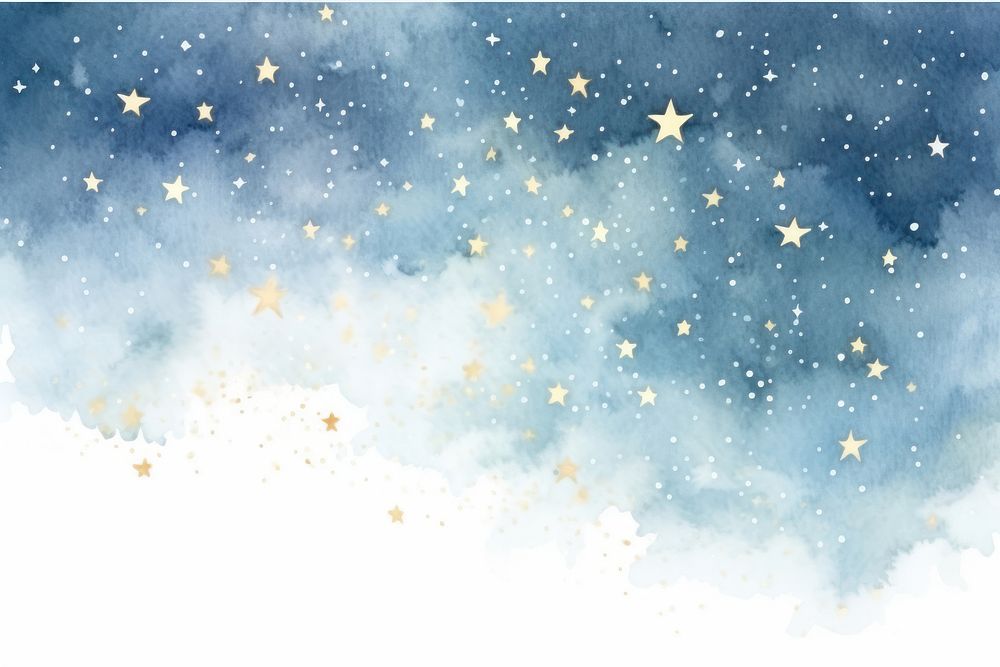Stars on the could sky backgrounds paper snow.