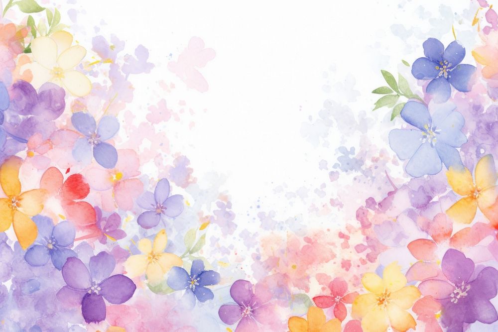 Flowers background backgrounds painting pattern.