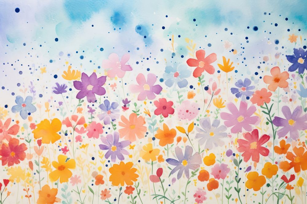 Flowers background painting backgrounds outdoors.