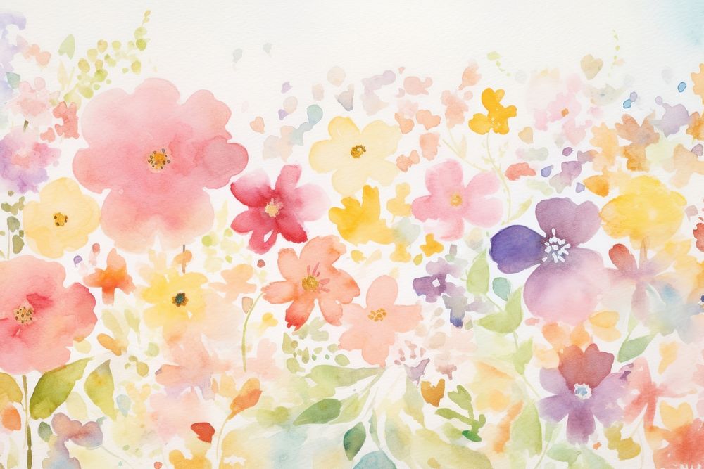 Flowers background painting backgrounds blossom.
