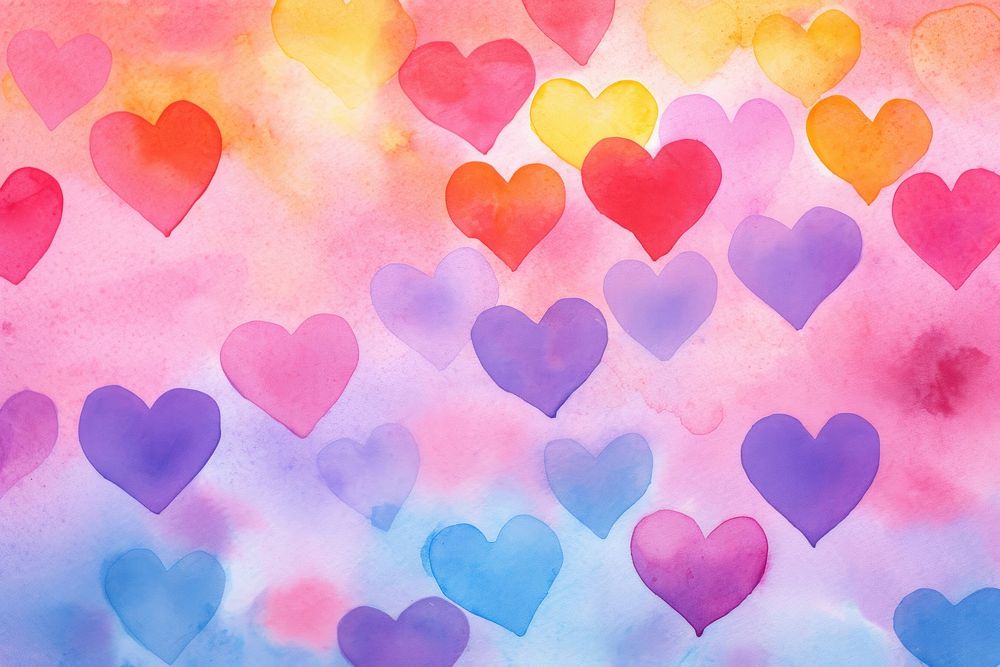 Hearts background backgrounds painting creativity.