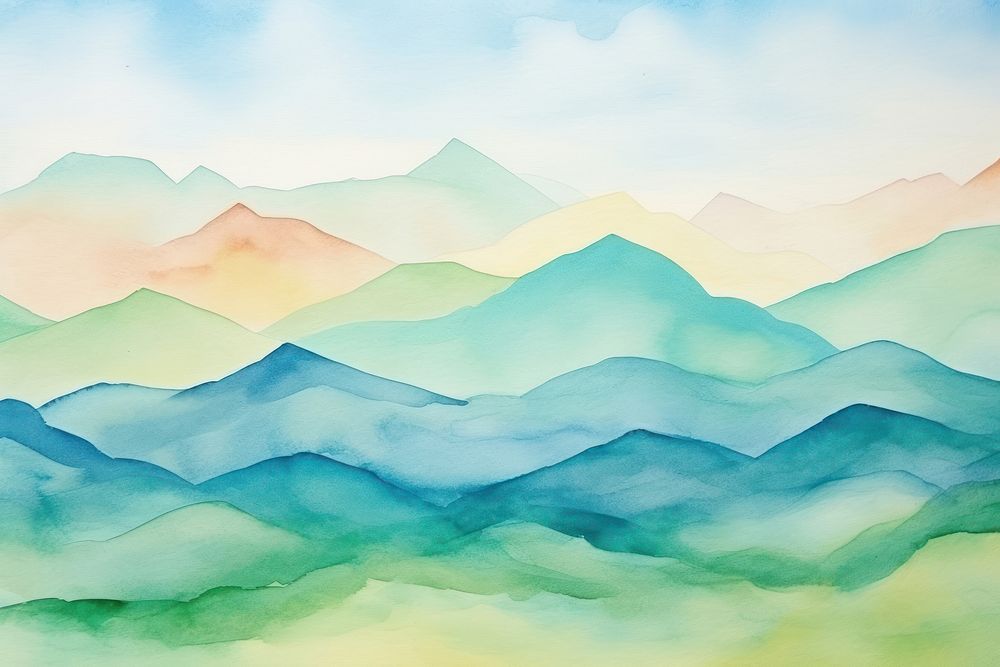 Mountain landscape background painting backgrounds outdoors.