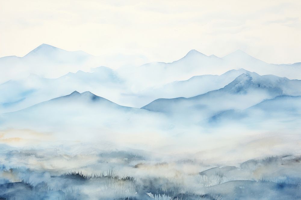 Mountain landscape background backgrounds painting nature.