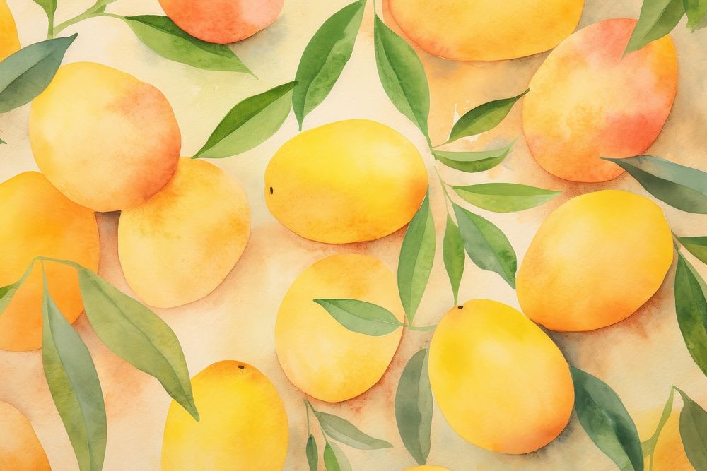 Mangoes background backgrounds painting fruit.