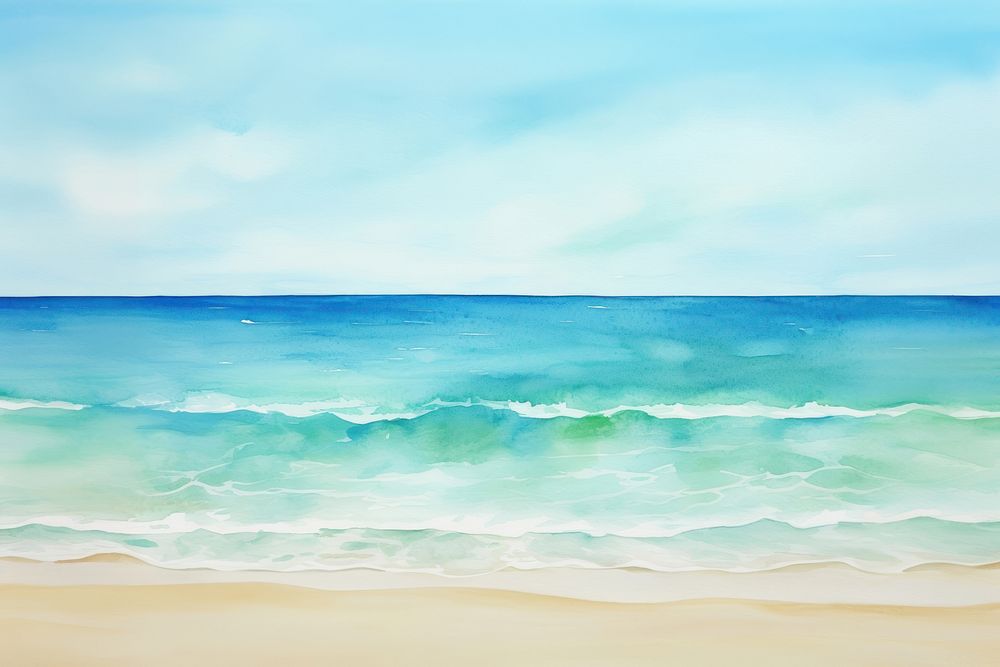 Summer beach background backgrounds outdoors painting.