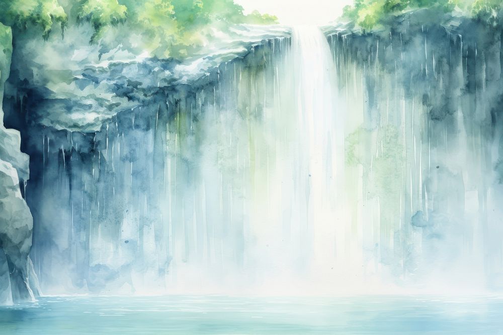 Waterfall background backgrounds outdoors nature.