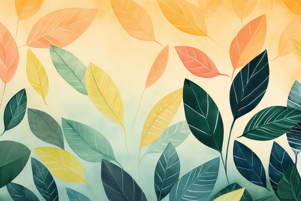 Memphis leaves illustration background backgrounds abstract pattern.