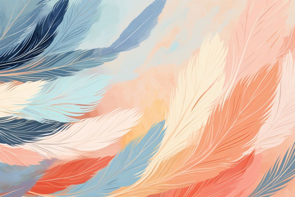 Bohemian and feather backgrounds abstract pattern.