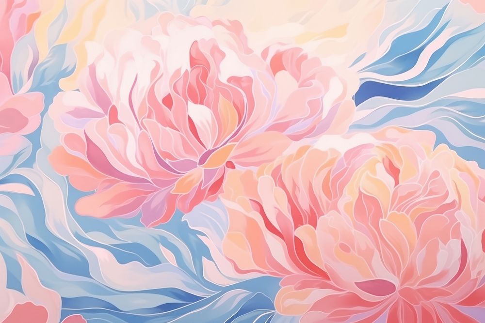 Peony backgrounds abstract painting.