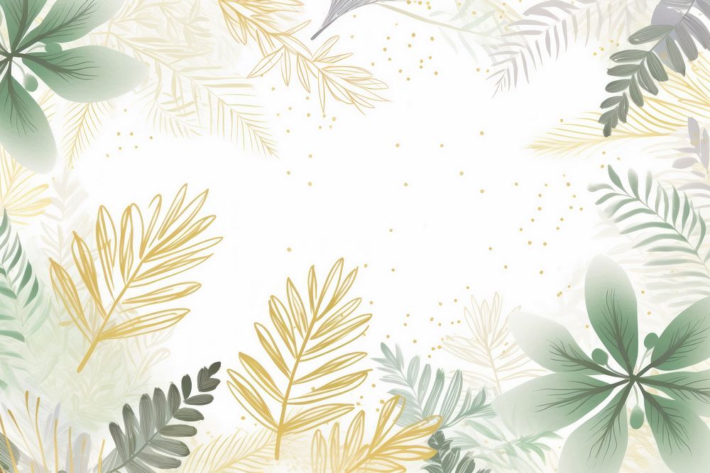 Abstract art gold tropical leaves leaf backgrounds abstract.